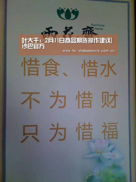 叶大干:2月11日商品期货操作建议|沙巴官方(图2) 沙巴体育平台
